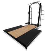 NAUTILUS HALF RACK SOUND DAMPENING BAMBOO PLATFORM - STAND ALONE